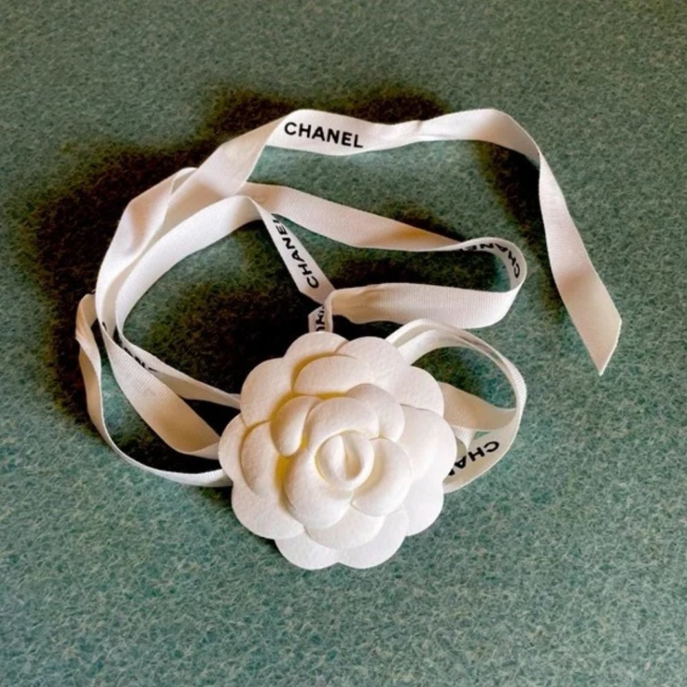 Chanel Camellia W/Ribbon - image 1